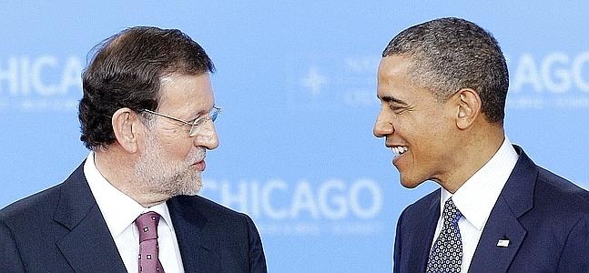 Rajoy y Obama, en Chicago el pasado mes de mayo. / Archivo