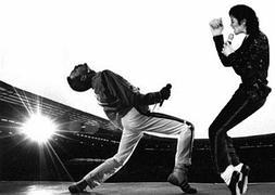 Montaje en el que aparecen Freddie Mercury y Michael Jackson. / Youtube