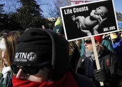 Momento de la marcha anti aborto. / Reuters