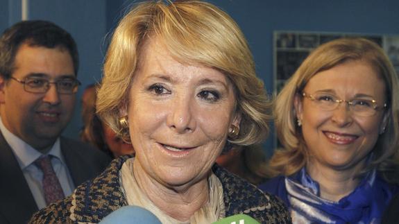 La presidenta del PP de Madrid, Esperanza Aguirre. 