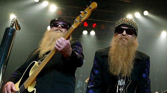 Billy Gibbons  y Dusty Hill, de los ZZ Tops, las barbas más famosas del rock. 