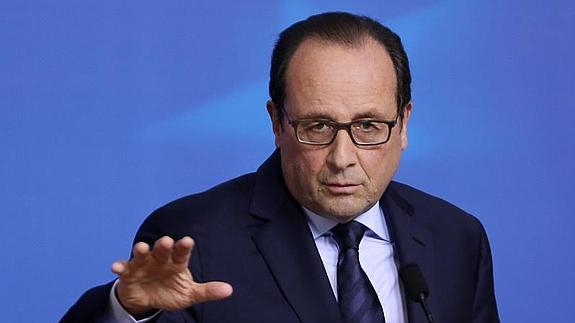 El presidente francés, François Hollande. 
