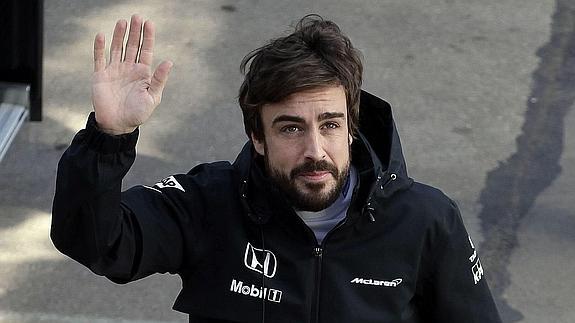 Alonso, el pasado viernes en Montmeló.  