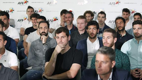 Rueda de prensa ofrecida por la AFE tras la convocatoria de huelga. 