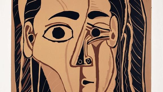 Retrato de Jacqueline Roque, de Picasso.