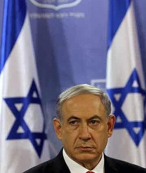 Benjamin Netanyahu, primer ministro israelí, durante una rueda de prensa en Tel Aviv.