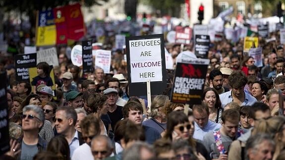 Manifestación en Londres.