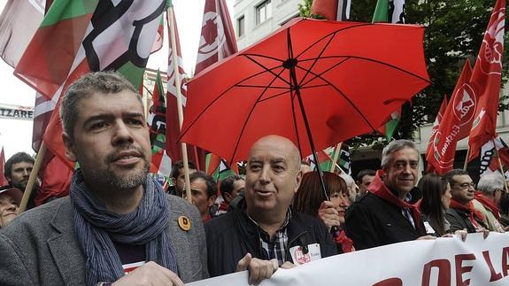 Los secretarios generales de CC OO y UGT, Unai Sordo y Raúl Arza.