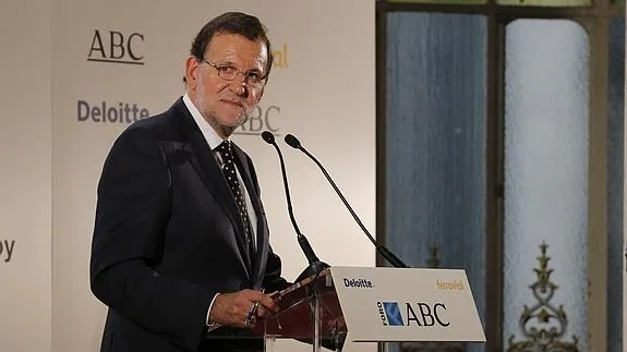 Mariano Rajoy, en el Foro ABC. 
