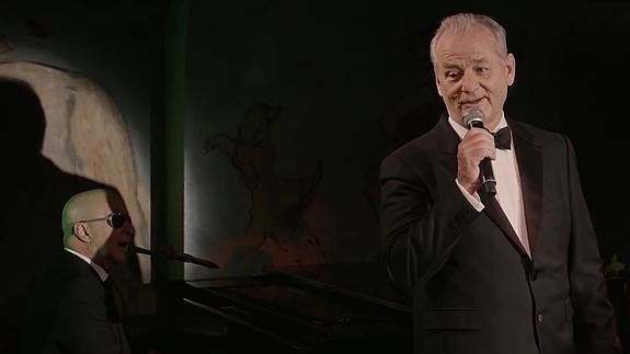 Paul Shaffer y Bill Murray.