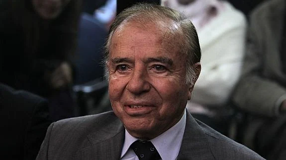 Carlos Menem, durante el juicio. 