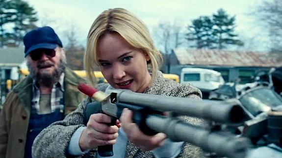 La protagonista de 'Los juegos del hambre' desahoga su cólera.