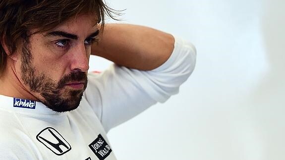 Alonso, durante una pausa. 