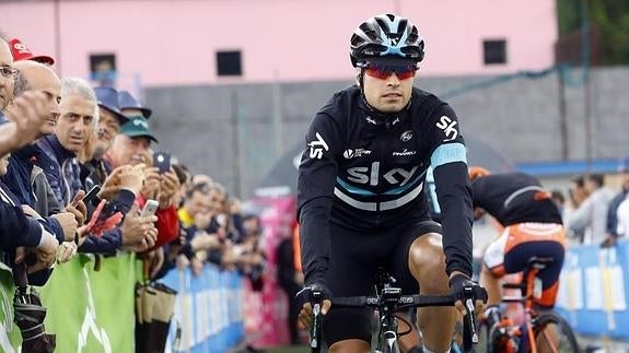 Mikel Landa, durante el Giro. 