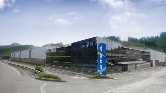 Exterior de la factoría de Orbea en Mallabia (Bizkaia).