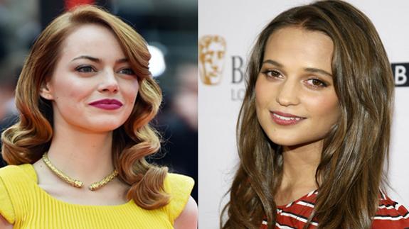 Emma Stone y Alicia Vikander.