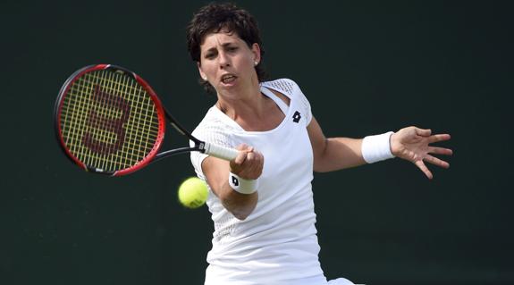 Carla Suárez, en Wimbledon. 