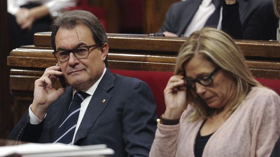 Artur Mas y Joana Ortega. 