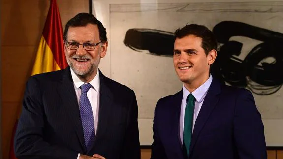 Mariano Rajoy y Albert Rivera, el pasado 3 de agosto. 