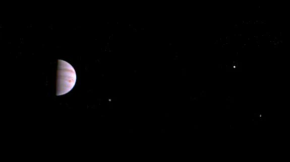 Imagen de Júpiter obtenida por la sonda Juno.