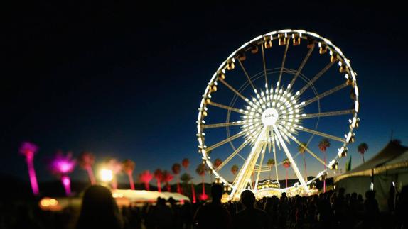 La icónica noria del festival Coachella. 