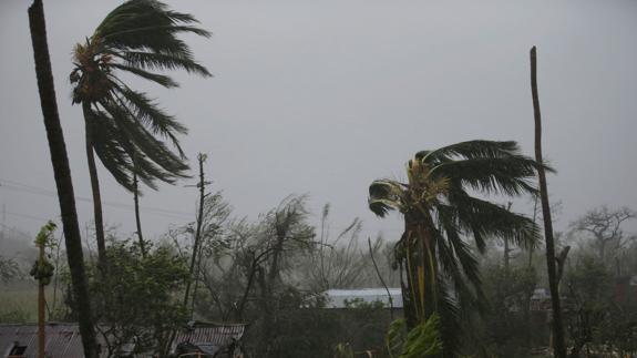 El huracán 'Matthew', a su paso por Haití. 