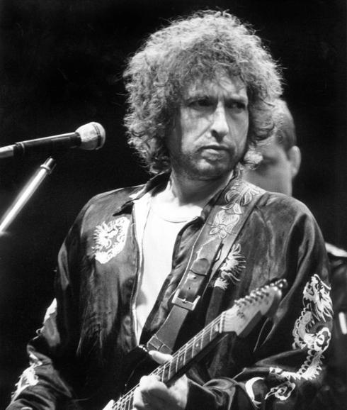 Bob Dylan, en un concierto en 1981.
