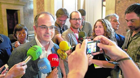 El presidente del grupo parlamentario de Junts pel Sí, Jordi Turull.