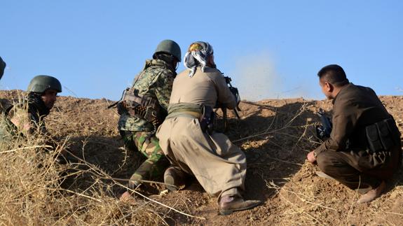 Peshmerga kurdos avanzan en los alrededores de Mosul