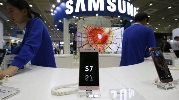 Stand de Samsung en una feria de electrónica
