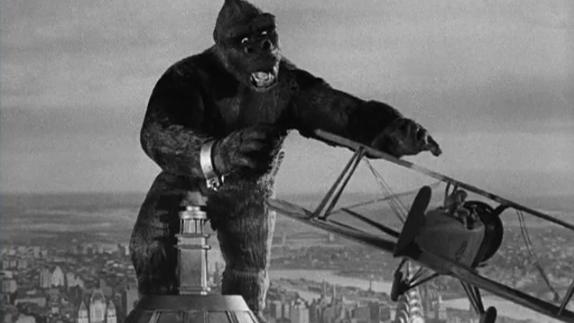 Una de las escenas más míticas de 'King Kong'.