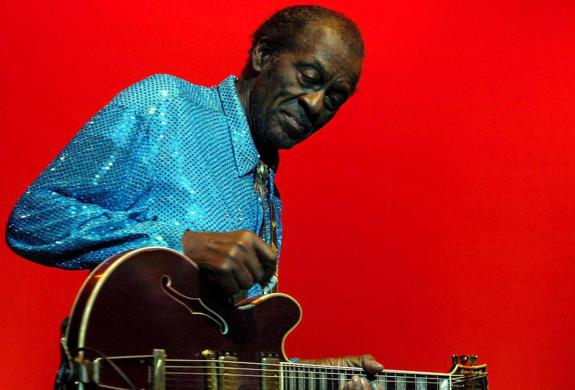 Chuck Berry, en un concierto en Zurich en 2005.