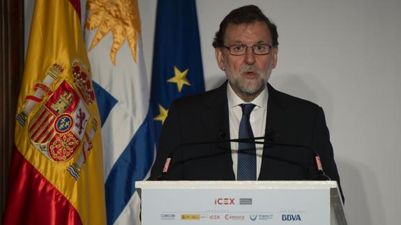 Mariano Rajoy, en Montevideo.