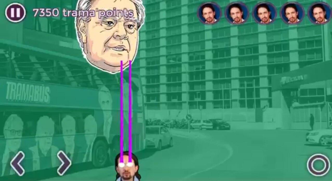 Imagen del nuevo videojuego de Podemos.
