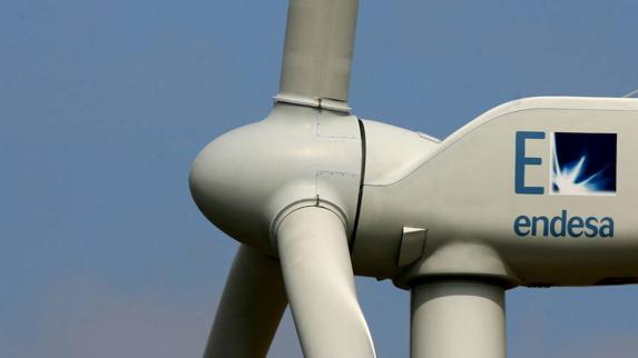 Aerogenerador de un parque eólico de Endesa.