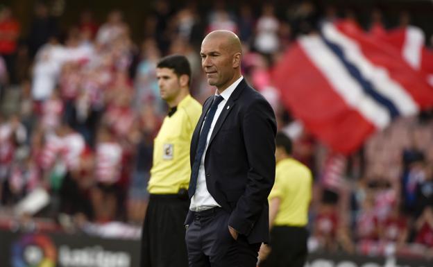 Zidane, en un partido esta temporada. 