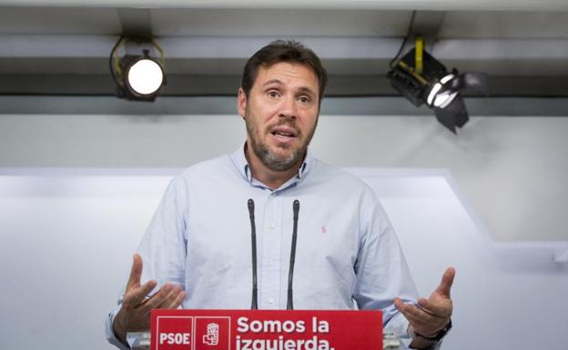 Óscar Puente, portavoz del PSOE.