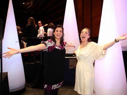 Miren Urbieta y Elena Barbé. /M. Fraile