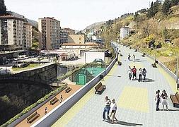 Futuro. El paseo entre la Estación y Azitain es uno de los proyectos pendientes de ejecutar.