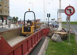 Arrancan las obras del bidegorri de la Avenida de Navarra