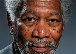 Un retrato de Morgan Freeman hecho con el iPad