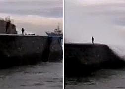 Una foto costó la vida a Abdu Ndiaye, engullido por una ola gigante en Ondarroa