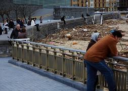 Los daños por el temporal en Donostia se elevan ya a 5 millones de euros