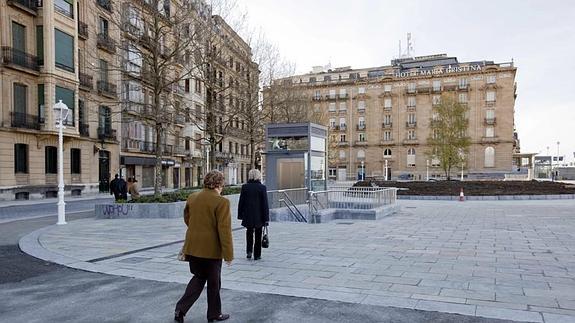 La plaza Santa Catalina de San Sebastián 