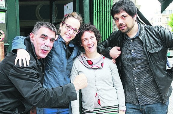 Porrotx, Pirritx, Saioa Urizar irakaslea eta Joseba Ponce. 