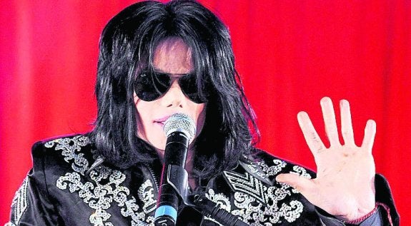 Imagen de Michael Jackson de marzo de 2009 en Londres. 