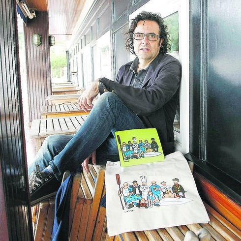 «Soy feliz dibujando motivos guipuzcoanos»