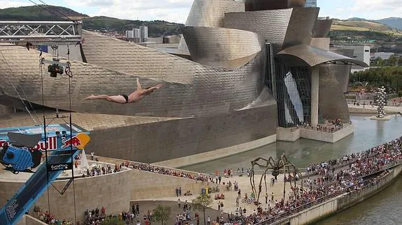 Trampolín en el Guggenheim