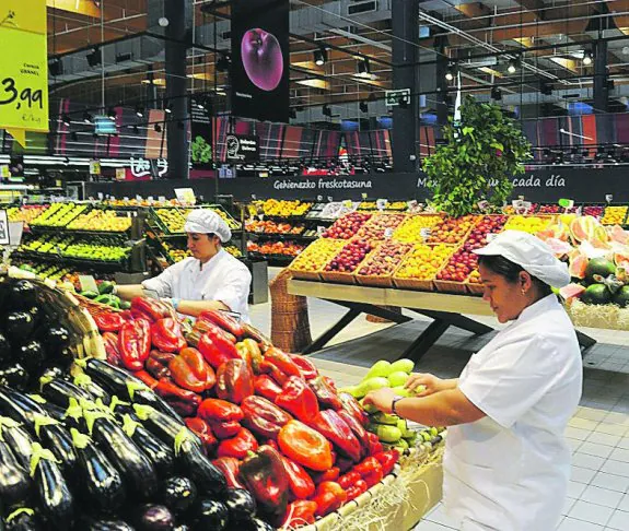 Supermercado de Eroski, con el nuevo modelo de negocio.