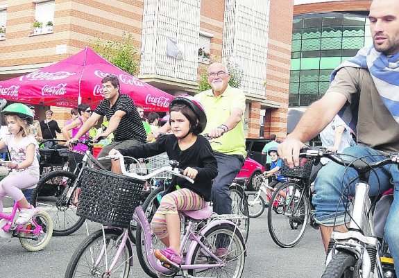 El paseo en bicicleta comenzará a las 11.00 horas 